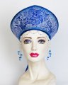 Кокошник "Дашенька" синий