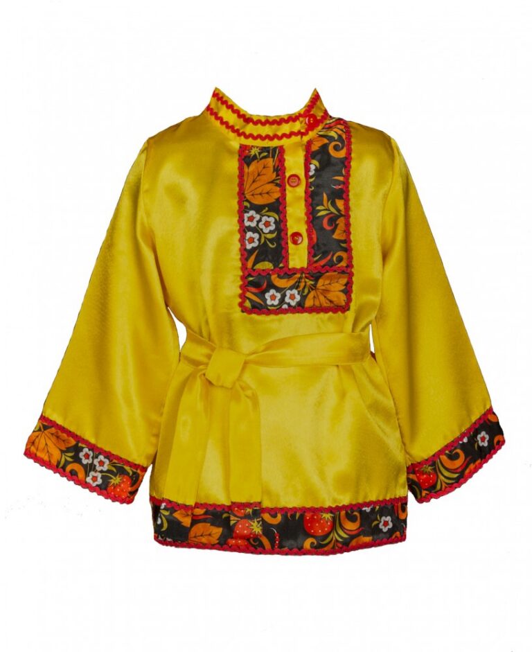 Косоворотка мужская "Любомир Хохлома" атлас