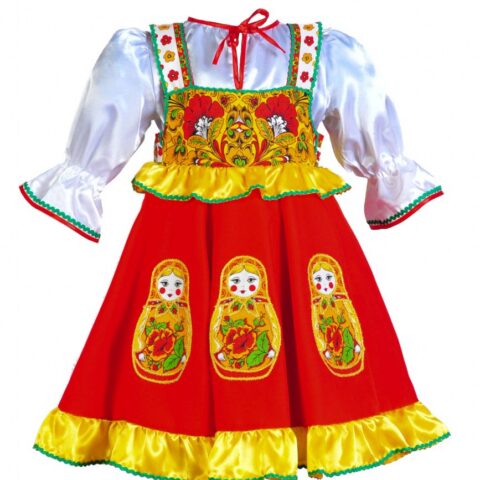 Русский народный костюм "Матрешка" взрослый модель 2